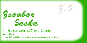 zsombor saska business card